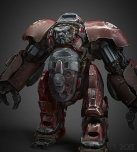 Close up render of medical bot in zbrush