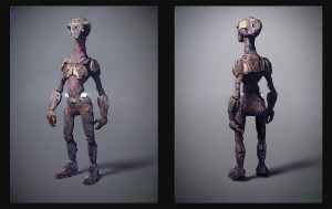 Mech design of scout alien