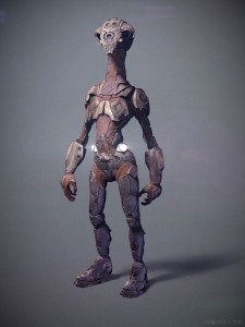 Mech design of scout alien